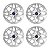 Jogo Calota Aro 14 Ford Ka+ Ka Sedan 2015/2018 prata - Imagem 10