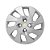 Calota aro 13 Chevrolet modelo Onix Prisma Prata emblema resinado - Imagem 1