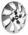 Calota aro 15 Chevrolet modelo Onix Prisma Prata emblema resinado - Imagem 7