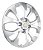 Calota aro 15 Chevrolet Onix Prisma 2017/2019 Prata - Imagem 7