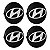 Jogo Calotinha 59mm Centro de Roda Hyundai i30 Preta - Imagem 1