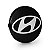 Jogo Calotinha 59mm Centro de Roda Hyundai i30 Preta - Imagem 2