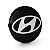 Calotinha 59mm Centro de Roda Hyundai i30 Preta - Imagem 1