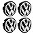 Jogo Calotinha 56mm Centro de Roda Zunky VW Gol G5 - Imagem 1