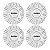 Jogo Calota Central Roda Esportiva KR-1560 emblema Kromma - Imagem 1