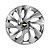 Calota Esportiva Aro 14 DS4 Prata Chevrolet emblema resinado preto - Imagem 1