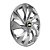 Calota Esportiva Aro 14 DS4 Prata Chevrolet emblema resinado preto - Imagem 2