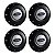 Jogo Calota Central Roda de Ferro Ford Emblema Prata Modelo Amarok aros 13 14 15 - Imagem 1