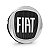 Jogo Calotinha 49,6mm Centro de Roda Fiat Preta Black Motion - Imagem 2