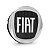 Calotinha 49,6mm Centro de Roda Fiat Preta Black Motion - Imagem 1