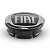 Calotinha 49,6mm Centro de Roda Fiat Preta Black Motion - Imagem 3