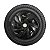 Jogo Calota Esportiva Aro 14 Nitro Grafite emblema GM Prata - Imagem 5