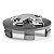 Calotinha 60mm Centro de Roda Peugeot 206 207 208 307 Hoggar Grafite e Cromada - Imagem 3