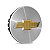 Jogo Calotinha 58mm Centro de Roda GM Onix Cruze Agile Cobalt Prisma 20 garras Prata - Imagem 2