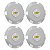 Jogo Calota Central 149mm GM Astra CD Emblema Escovado - Imagem 1