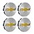 Jogo Calotinha 52mm Centro de Roda GM Cruze Sonic Tracker Escovada - Imagem 1