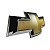 Emblema de Grade GM Cruze 2011 a 2015 Dourado - Imagem 2
