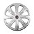 Calota Esportiva aro 13 Prime Prata emblema Fiat Vermelho - Imagem 1