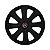 Calota Esportiva aro 13 Prime Preta Fosca Emblema Fiat Vermelho - Imagem 1