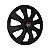 Calota Esportiva aro 13 Prime Preta Fosca Emblema Fiat Vermelho - Imagem 2