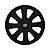Jogo Calota Esportiva aro 13 Prime Preta Fosca Emblema Fiat Preto - Imagem 2
