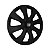 Jogo Calota Esportiva aro 13 Prime Preta Fosca Emblema Fiat Preto - Imagem 3