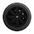 Jogo Calota Esportiva aro 13 Prime Preta Fosca Emblema Fiat Preto - Imagem 5