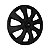 Jogo Calota Esportiva aro 13 Prime Preta Fosca Emblema Ford Preto - Imagem 3