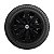 Calota Esportiva aro 14 Prime Preta Brilhante Emblema Ford Prata - Imagem 4