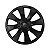 Jogo Calota Esportiva aro 14 Prime Preta Brilhante emblema Ford Preto - Imagem 2