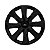 Jogo Calota Esportiva aro 14 Prime Preta Brilhante emblema Ford Preto - Imagem 2