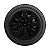 Jogo Calota Esportiva aro 14 Prime Preta Brilhante emblema Ford Preto - Imagem 5