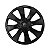 Jogo Calota Esportiva aro 14 Prime Preta Brilhante emblema Ford Preto - Imagem 4