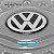 Jogo Calota Esportiva aro 14 Prime Preta Brilhante Emblema VW - Imagem 4