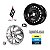 Jogo Calota Esportiva aro 14 Prime Grafite Emblema Fiat Preto - Imagem 6