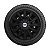 Jogo Calota Esportiva aro 13 Passat CC Preta Fosca emblema Ford Prata - Imagem 5