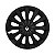 Calota Esportiva aro 13 Passat CC Preta Fosca emblema Renault preto - Imagem 1