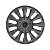 Calota Esportiva aro 13 Passat CC Preta Fosca emblema Renault preto - Imagem 3