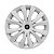 Jogo Calota Aro 14 Citroen C3 e C4 2014/2015 Prata - Imagem 2
