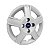 Jogo Calota Aro 14 Ford Fiesta Hatch Sedan 2008/2010 prata - Imagem 11