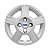 Jogo Calota Aro 14 Ford Fiesta Hatch Sedan 2008/2010 prata - Imagem 2