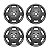 Jogo Calota Aro 13 Chevrolet Corsa Classic 2012/2015 Grafite Fosca - Imagem 1