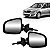 Par Retrovisor Renault Logan 2009/2013 com controle - Imagem 1