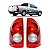 Par Lanterna traseira Chevrolet Montana 2003/2010 Rubi/Cristal - Imagem 1