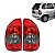 Par Lanterna Corsa Hatch 4 Portas Wagon Pickup 2000 Até 2004 Rubi Fumê - Imagem 1