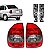 Par Lanterna Corsa Sedan Classic 2000 A 2010 Fume + Soquete - Imagem 1