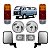 Kit Faróis + Piscas Cristal + lanternas traseiras + retrovisores VW Kombi Clipper e Carat - Imagem 1