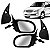 Par Retrovisor Corsa Sedan Classic 1994 a 2015 2/4 portas com controle e acabamento - Imagem 1