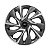 Jogo Calota Esportiva aro 14 DS4 Sport Cup Emblema Ford Preto - Imagem 2