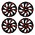 Jogo Calota Esportiva aro 14 DS4 Red Cup Emblema GM Preto - Imagem 1